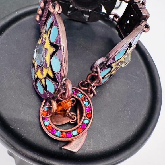 Chico’s Bohemian or southwestern Colorful cloisonné Bracelet - Picture 3 of 5